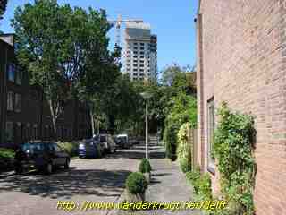 Delft - Mijerstraat met de Vermeertoren
