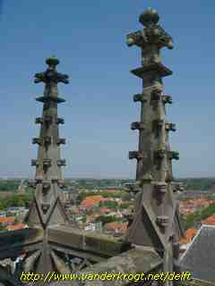 Delft - Uitzicht uit de toren van de Nieuwe Kerk