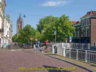 Delft - Oude Delft met Mauriciusbrug