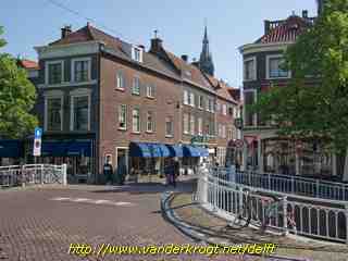 Delft - Mauriciiusbrug met Peperstraat