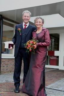 trouwfoto Piet van der Kroft en Drea Zuidervliet