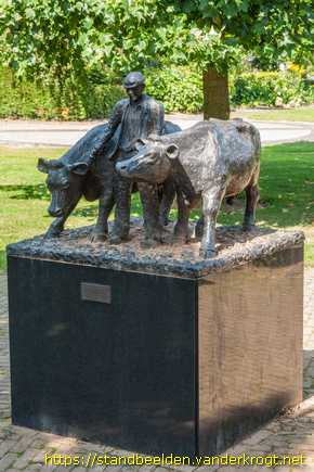 Megchelen -  Boer met twee koeien