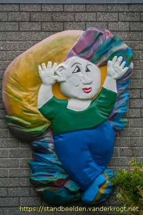 Roodeschool -  Kleurig reliëf