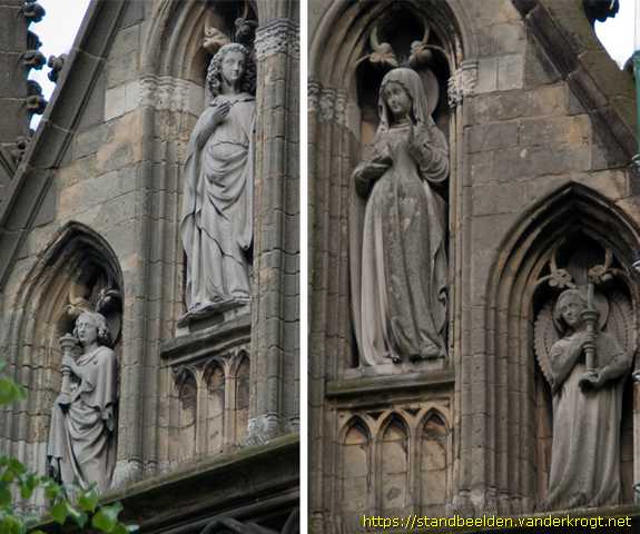 Maastricht -  Heiligenbeelden O.L. Vrouwekerk
