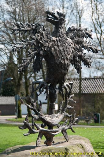 Etten-Leur -  De uitvliegende vogel - Monument voor burg. Oderkerk