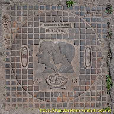 Moerstraten -  Kroningsdeksel Willem-Alexander en Máxima