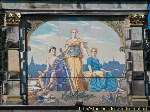 Alkmaar -  Tegeltableau Waag