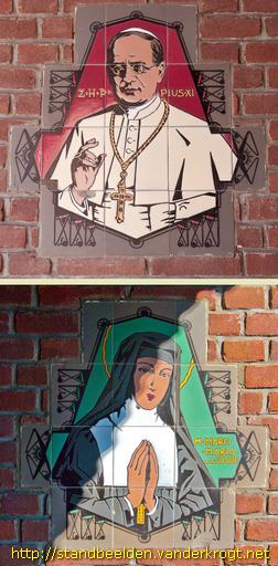 Edam -  Pius XI en Margaretha Maria Alacoque