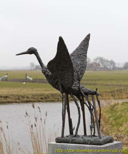Schagen -  Opvliegende reiger