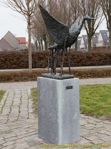 Schagen -  Opvliegende reiger