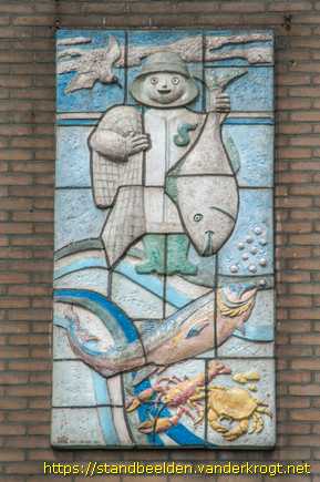 IJmuiden - Tegeltableau Imko's Restaurant
