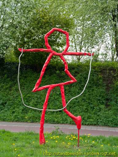 Enschede -  Spelend meisje