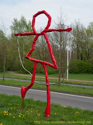 Enschede -  Spelend meisje