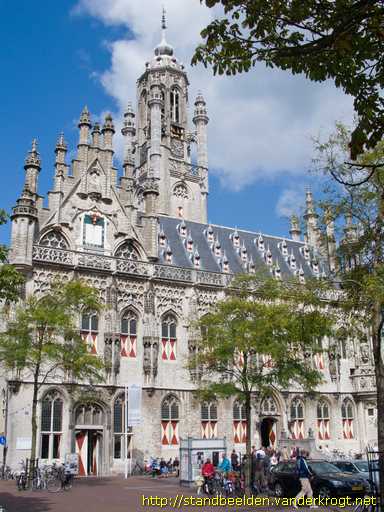 Middelburg -  Koningin Wilhelmina met prinses Juliana