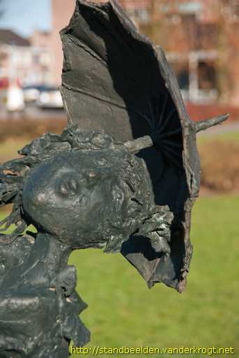 Barendrecht -  Meisje in de wind