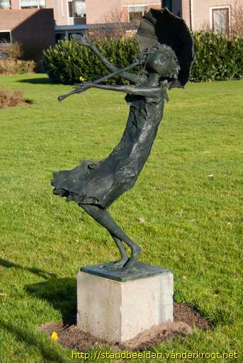 Barendrecht -  Meisje in de wind