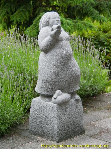 Delft -  Dame met vogel