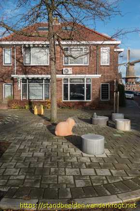 Delft -  Kat, kip en konijn
