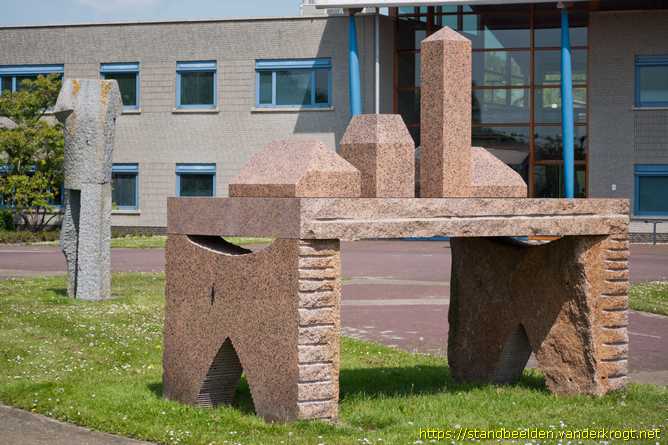 Nieuwveen -  Lopende figuur en dorpsgezicht