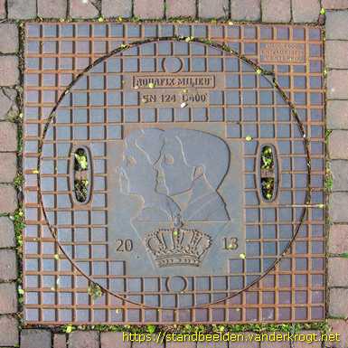 Papendrecht -  Kroningsdeksel Willem-Alexander en Máxima