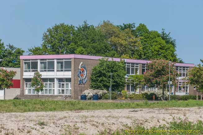 Schiedam -  Wandmozaïek Jezus Christus