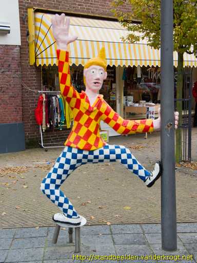Voorschoten -  Vallende stripfiguur