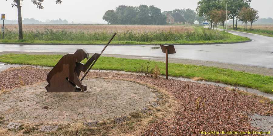 Kleine Huisjes - Landarbeider als Zonnewijzer