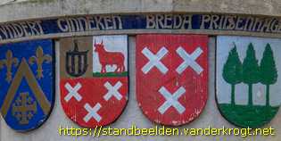 Breda - Engelbrecht I van Nassau en Johanna van Polanen (Nassau-Baroniemonument)