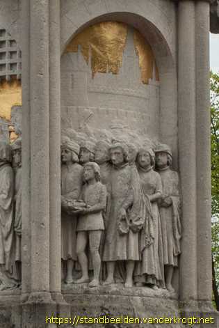 Breda - Engelbrecht I van Nassau en Johanna van Polanen (Nassau-Baroniemonument)