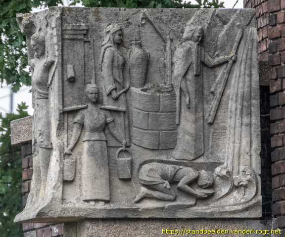 Breda - Engel (<i>of</i> Sint Barbara) en voorstellingen met drinkwater