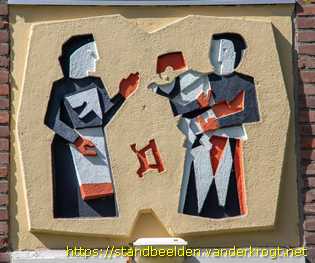 Haarlem - Gevelreliëfs mensen