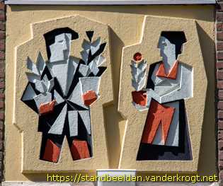 Haarlem - Gevelreliëfs mensen