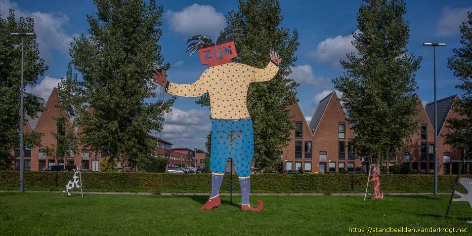 Nieuw-Vennep - Speelobjecten, vier figuren en vier dieren