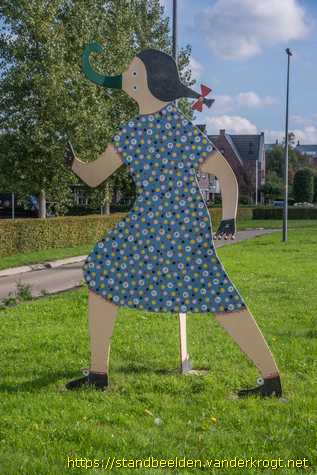 Nieuw-Vennep - Speelobjecten, vier figuren en vier dieren