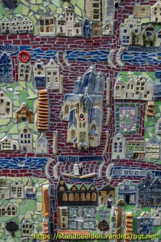 Delft - De Keramieken kaart van Delft