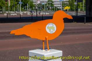 Den Haag - Meeuwen op meerpalen