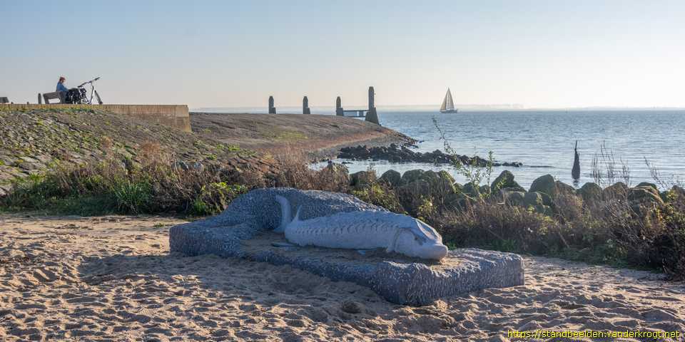 Hellevoetsluis - Standbeeld voor de steur