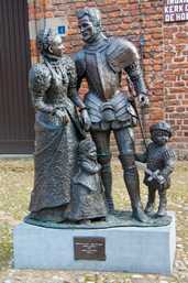 Willem van Oranje, Anna van Buren, Filips en Maria, Buren