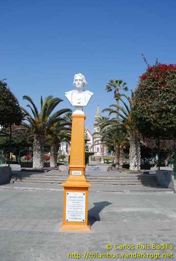 Arica /  Busto de Cristóbal Colón
