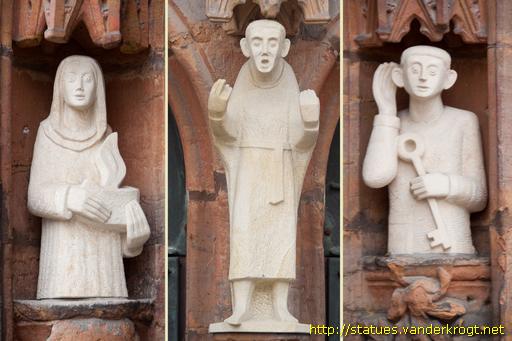 Neumarkt in der Oberpfalz /  Bilder am Südportal der Johanneskirche