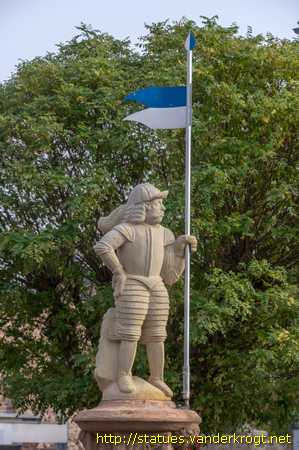 Treysa /  Marktbrunnen mit Rolandfigur