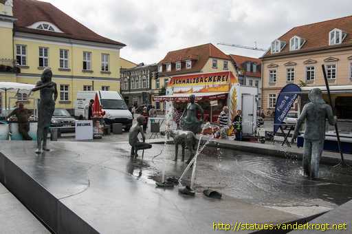 Ribnitz /  Bernsteinfischerbrunnen
