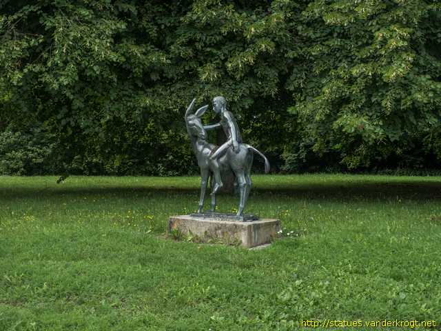 Rostock /  Eselreitender Junge
