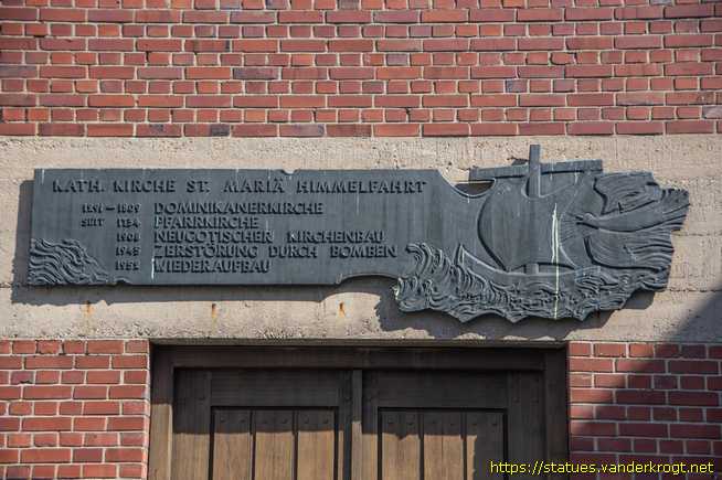 Wesel /  Geschichtsplakette der Mariä-Himmelfahrt-Kirche