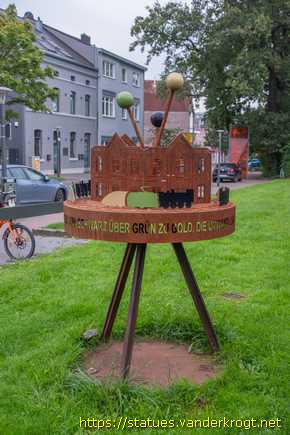 Herzogenrath /  Denkmal 125 Jahre grenzüberschreitende Eisenbahn