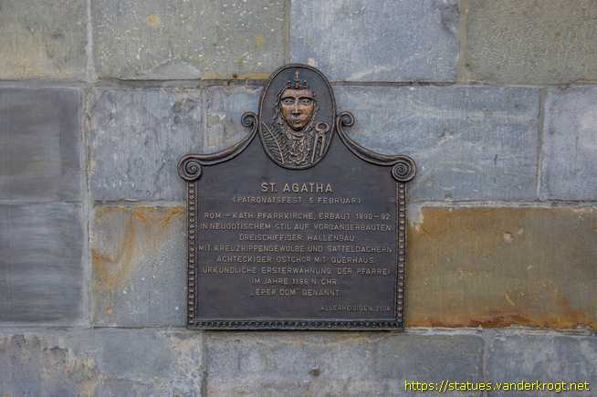 Epe /  Informationsschild St.-Agatha-Kirche