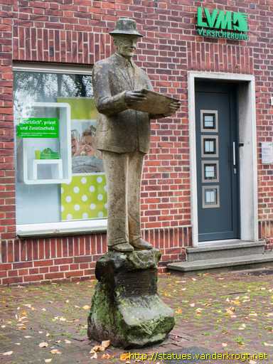 Seppenrade /  Bernhard Bolle auf dem Bekanntmachungsstein