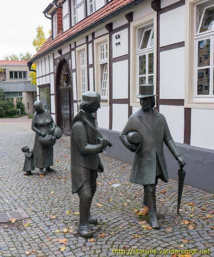 Mettingen /  Bergmann, Tüötte und Bäuerin mit Kind