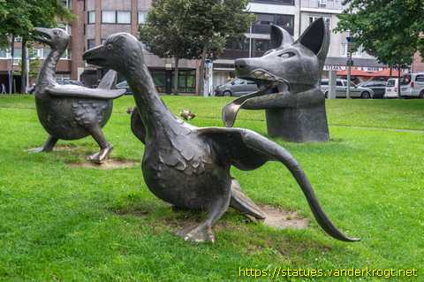 Jülich / Fuchs und Gänse