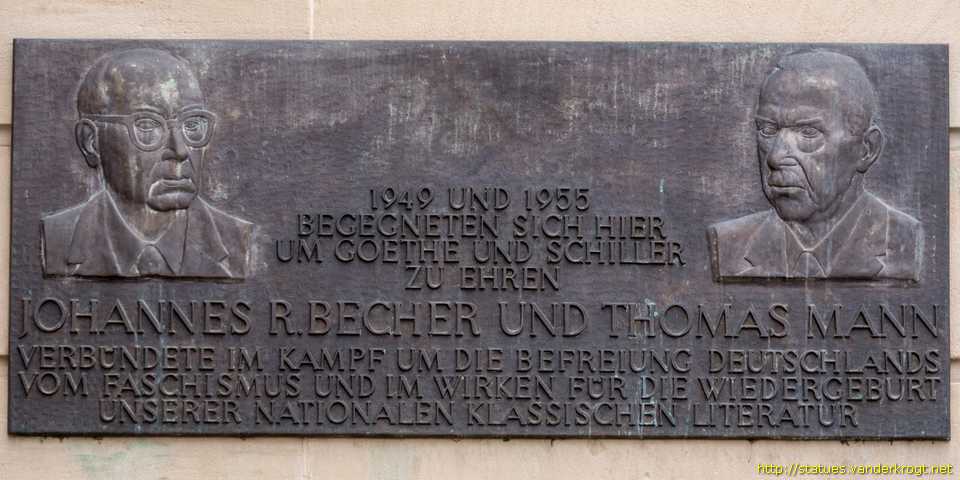 Weimar /  Johannes R. Becher und Thomas Mann